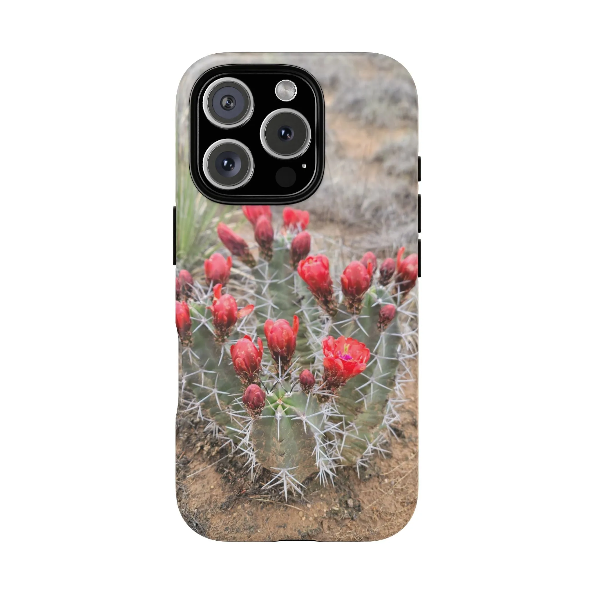 iPhone 8 - 16 Cactus Floral Tough Phone Case - Durable and Stylish Protection