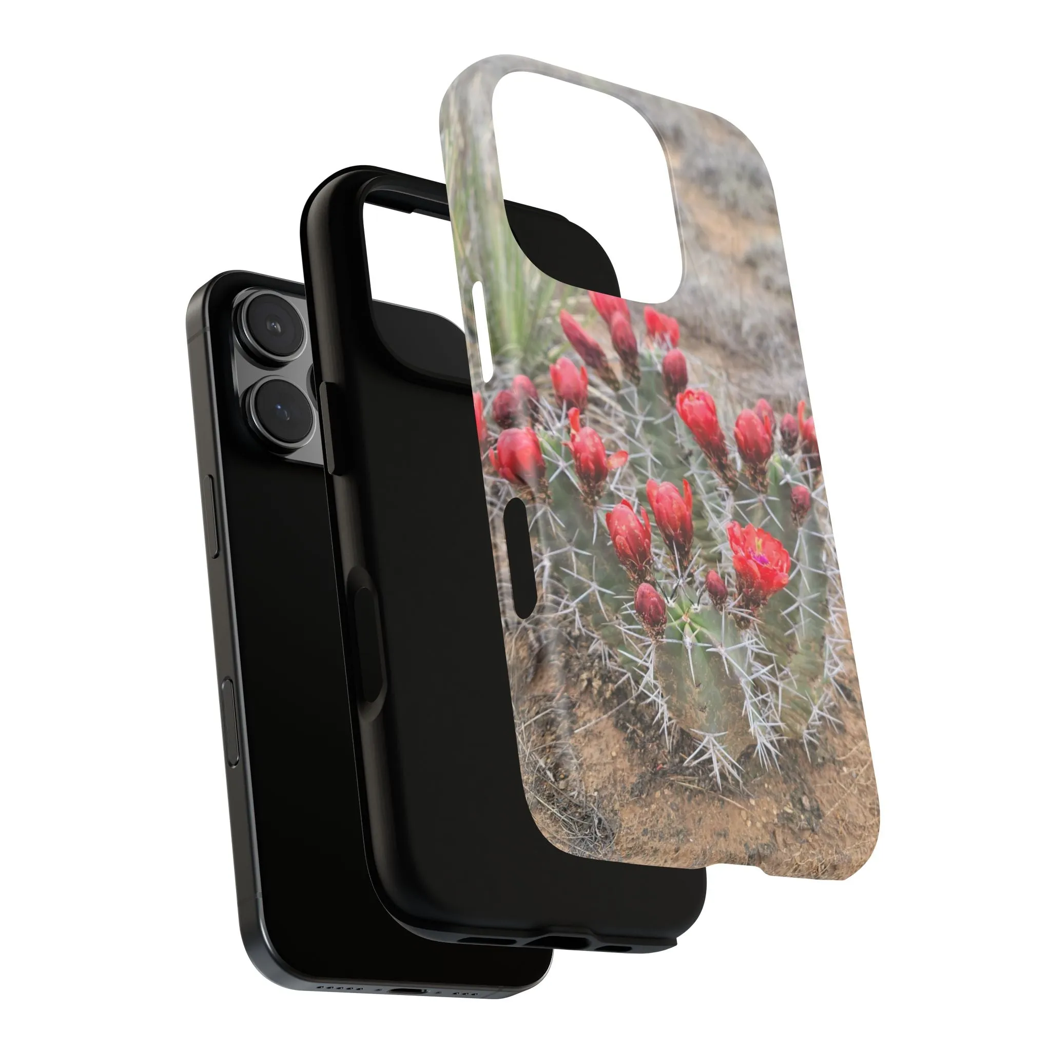 iPhone 8 - 16 Cactus Floral Tough Phone Case - Durable and Stylish Protection