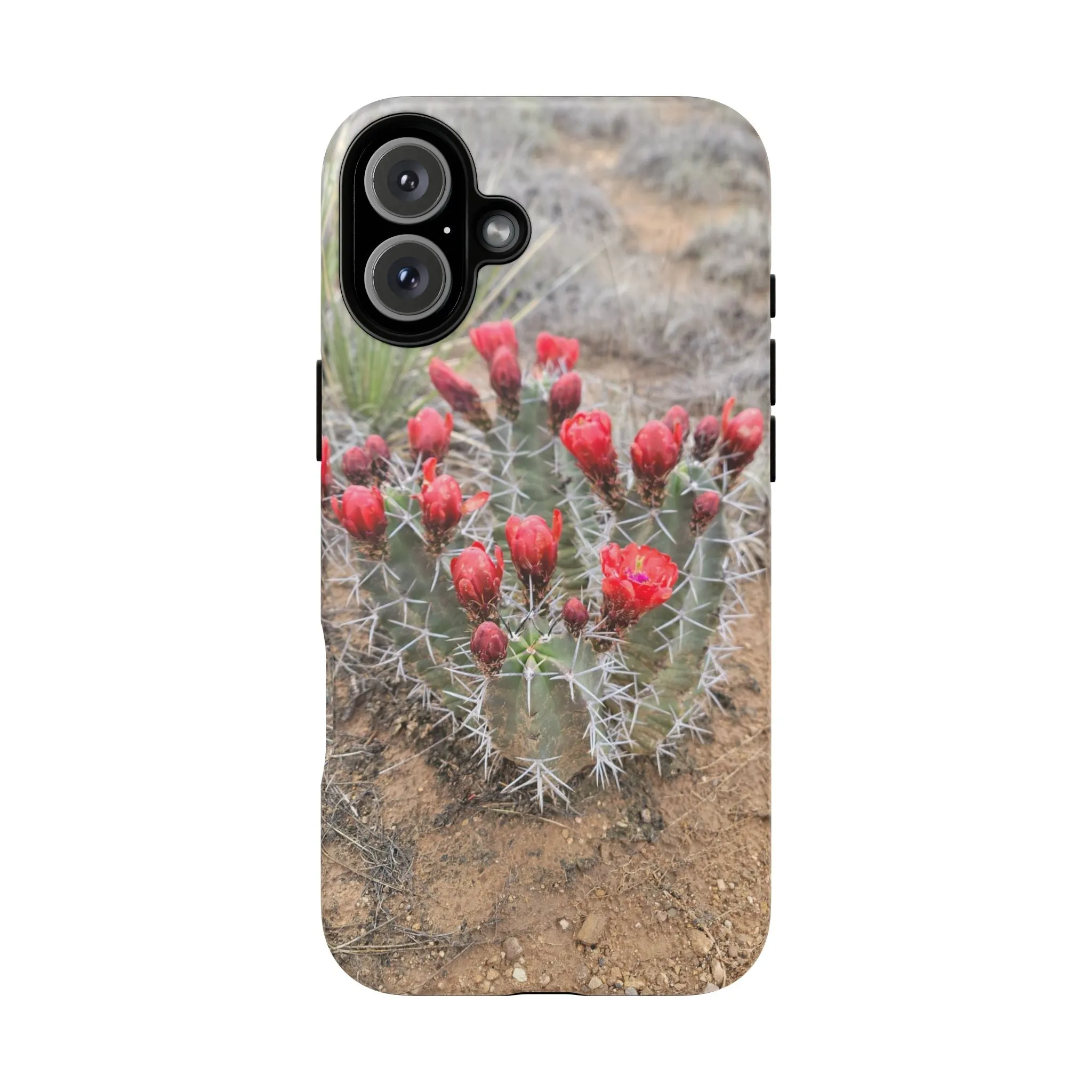 iPhone 8 - 16 Cactus Floral Tough Phone Case - Durable and Stylish Protection