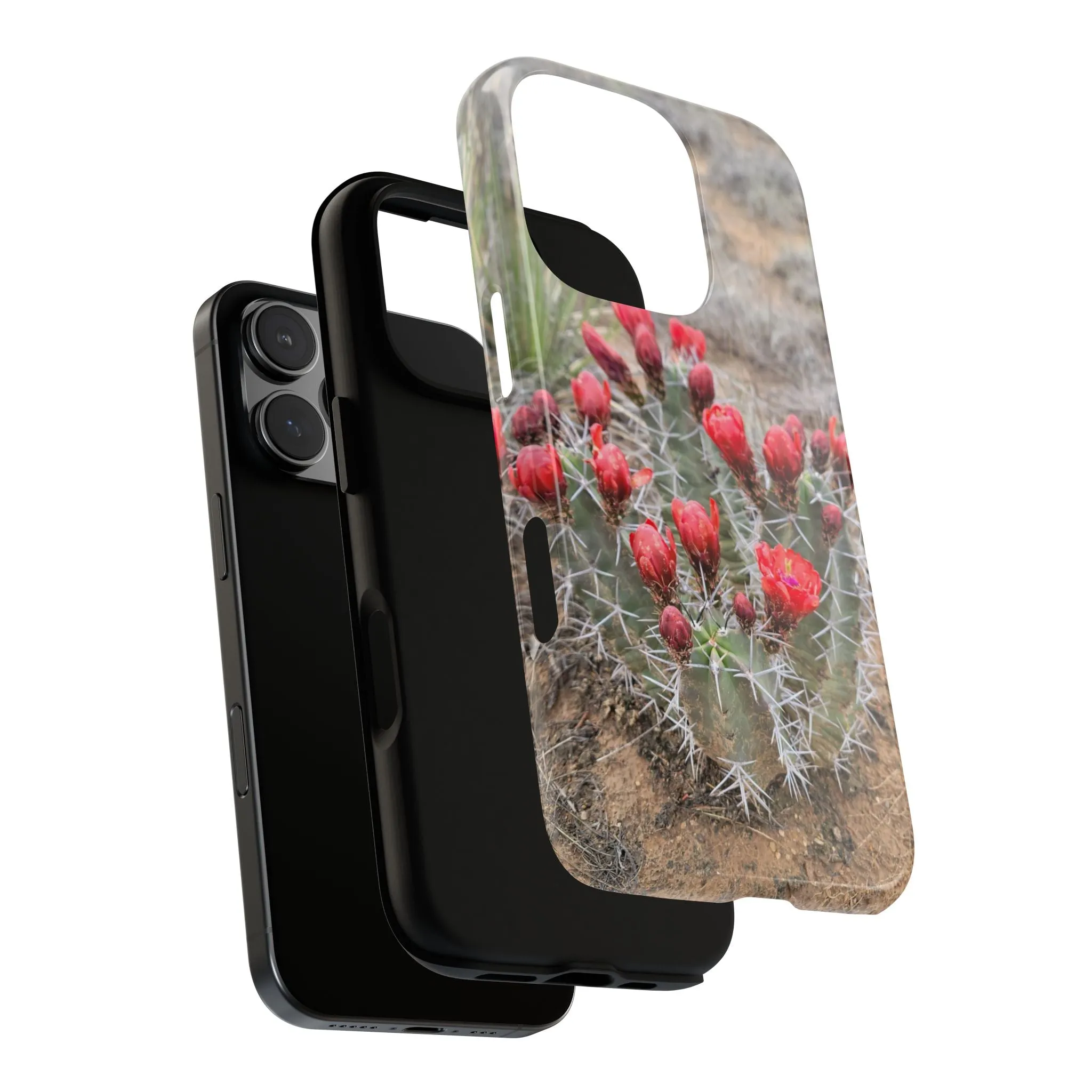 iPhone 8 - 16 Cactus Floral Tough Phone Case - Durable and Stylish Protection