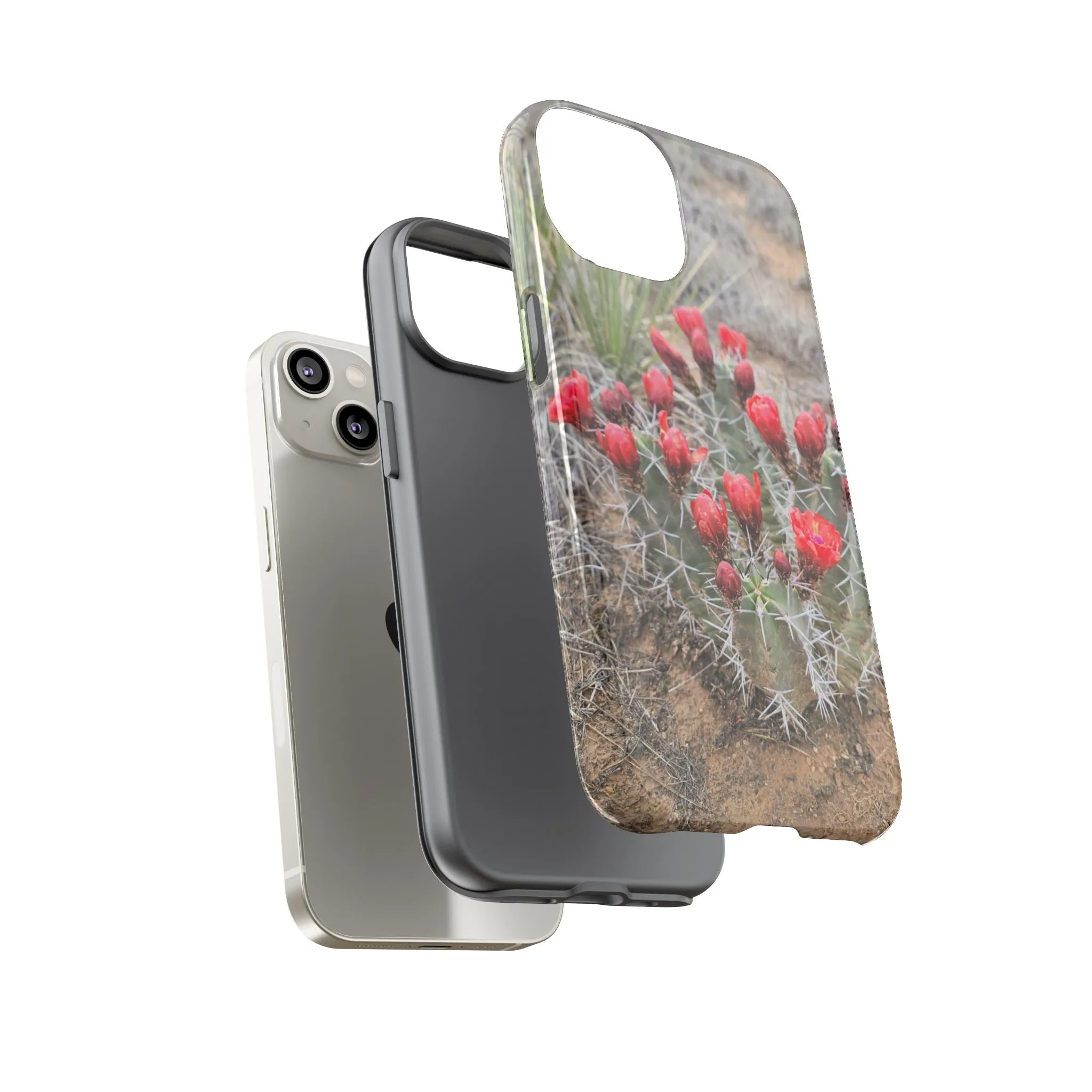 iPhone 8 - 16 Cactus Floral Tough Phone Case - Durable and Stylish Protection