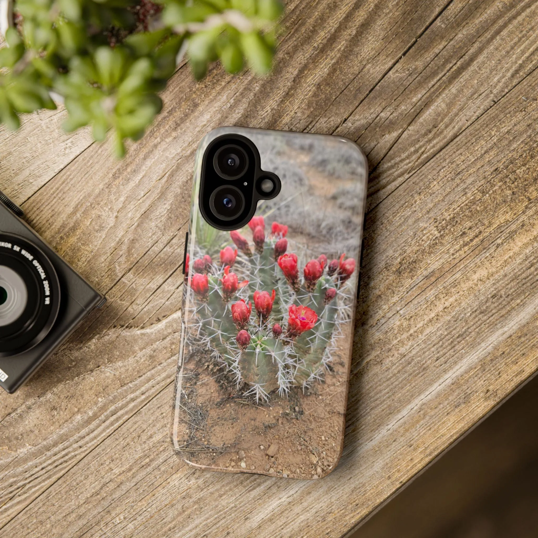 iPhone 8 - 16 Cactus Floral Tough Phone Case - Durable and Stylish Protection