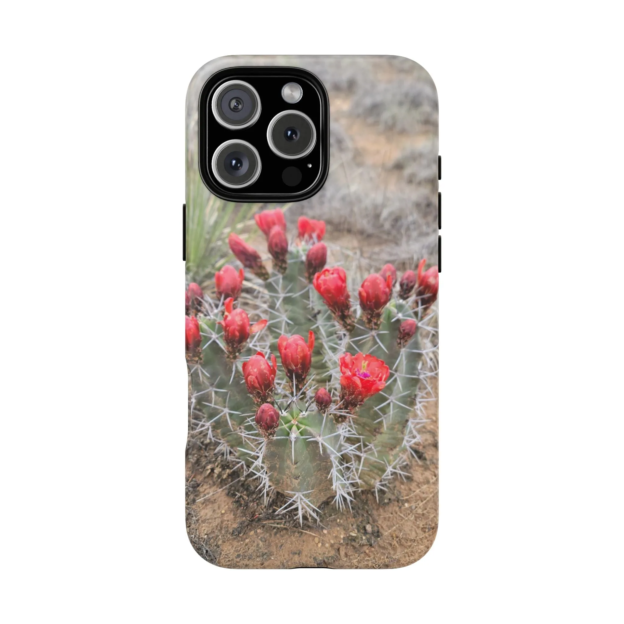 iPhone 8 - 16 Cactus Floral Tough Phone Case - Durable and Stylish Protection