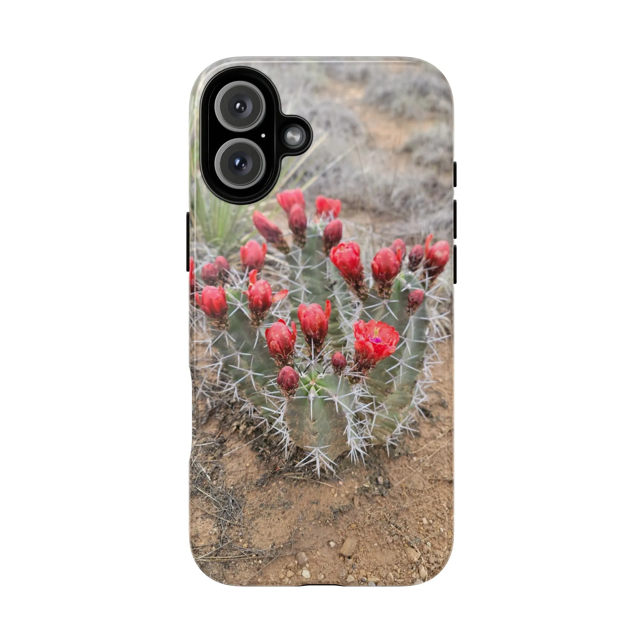 iPhone 8 - 16 Cactus Floral Tough Phone Case - Durable and Stylish Protection