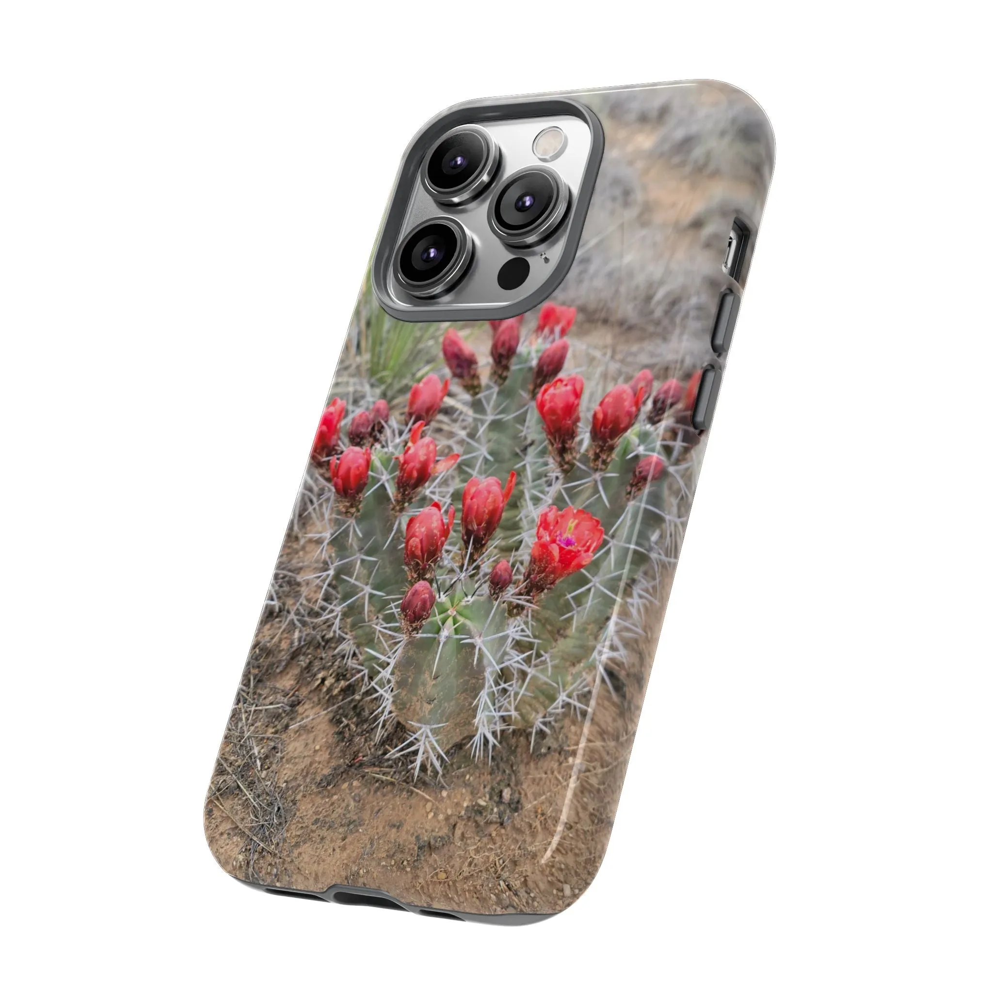 iPhone 8 - 16 Cactus Floral Tough Phone Case - Durable and Stylish Protection