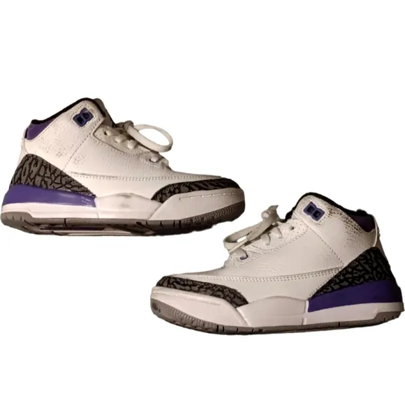 Jordan 3 Retro Mid Dark Iris For  KIDS  Size 12C
