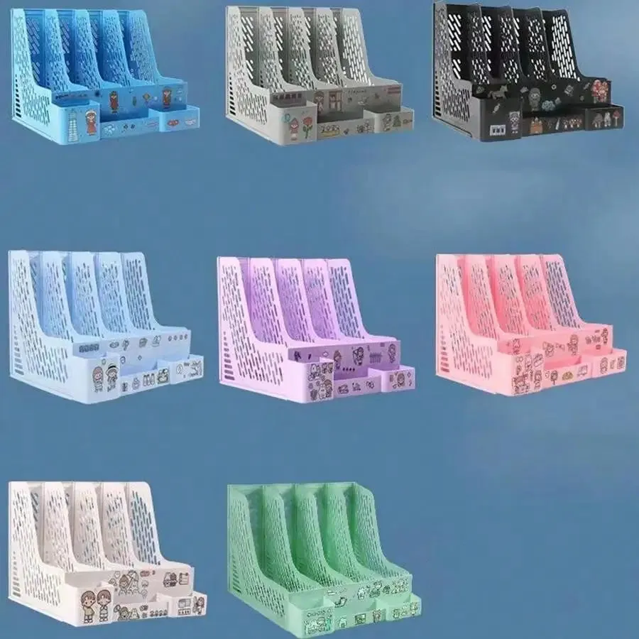 Kawaii Multi-Color Desktop File Organizer 🌈📂✨