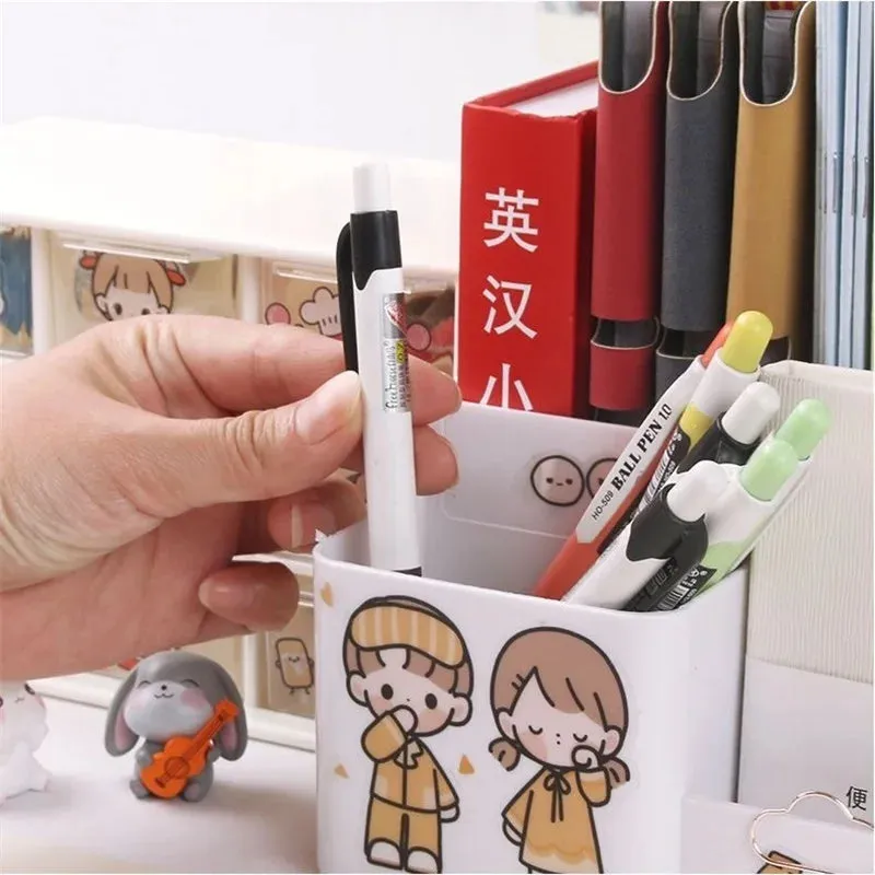 Kawaii Multi-Color Desktop File Organizer 🌈📂✨