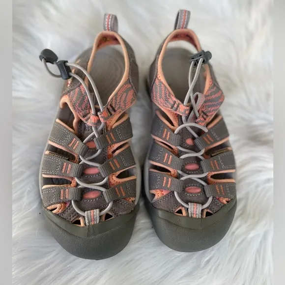Keen Newport Hydro Closed Toe Sport Sandal Hiking Magnet / Coral Size 5