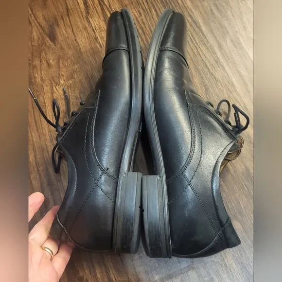 Keen Utility Black Leather Oxfords Size 10.5