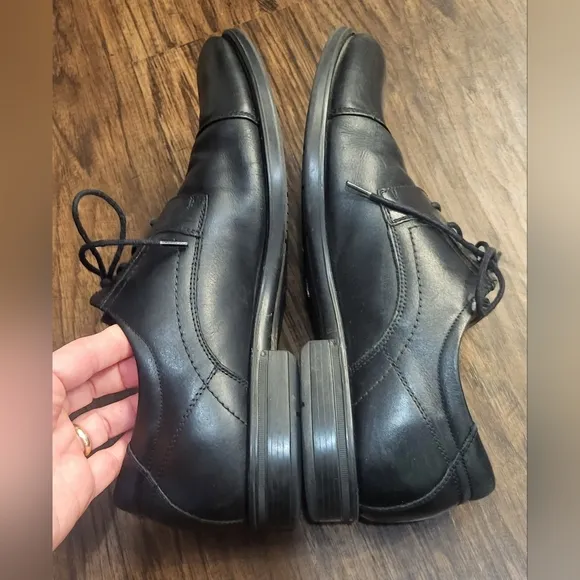 Keen Utility Black Leather Oxfords Size 10.5