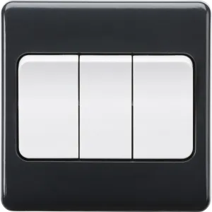 Knightsbridge PM4W Part M 10AX 3G 2-Way Wide Rocker Switch