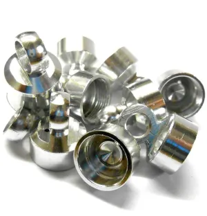 L11222 1/10 Scale Shock Absober Damper Top Cap Seal Holder x 10 Silver 12mm