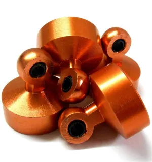 L11288 1/5 Scale Shock Absober Damper Top Cap Seal Holder x 4 Orange / Red 19mm