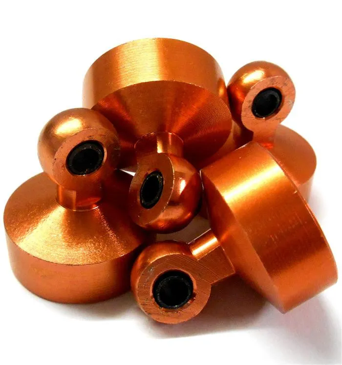 L11288 1/5 Scale Shock Absober Damper Top Cap Seal Holder x 4 Orange / Red 19mm
