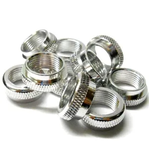 L6113 1/10 Scale Shock Absorber Spring Tensioner Nut x 10 19mm Alloy Silver