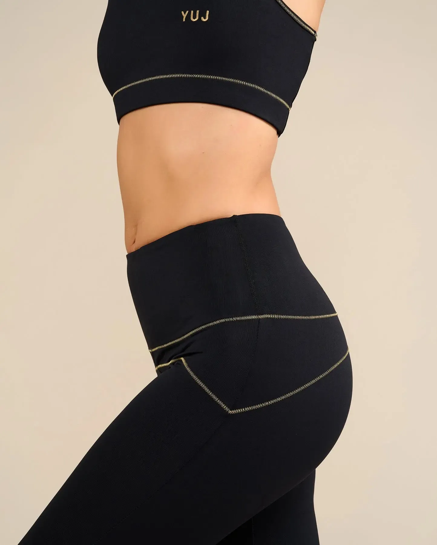 Legging de yoga noir/gold MULADHARA