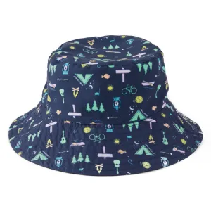 Life is Good Camp LIG Pattern Made in the Shade Bucket Hat