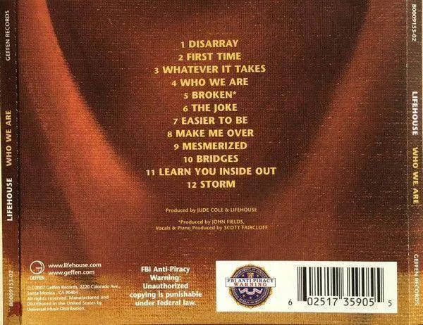 Lifehouse: Who We Are (CD, Album)