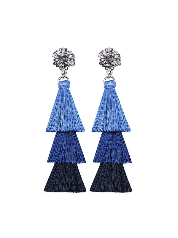 Long&Multi-layer Ethnic Earrings