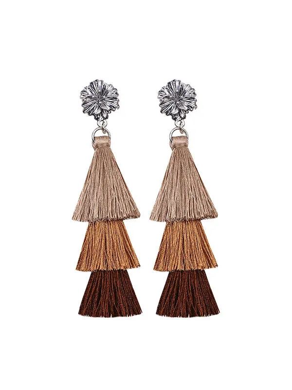 Long&Multi-layer Ethnic Earrings