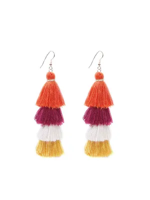 Long&Multi-layer Ethnic Earrings