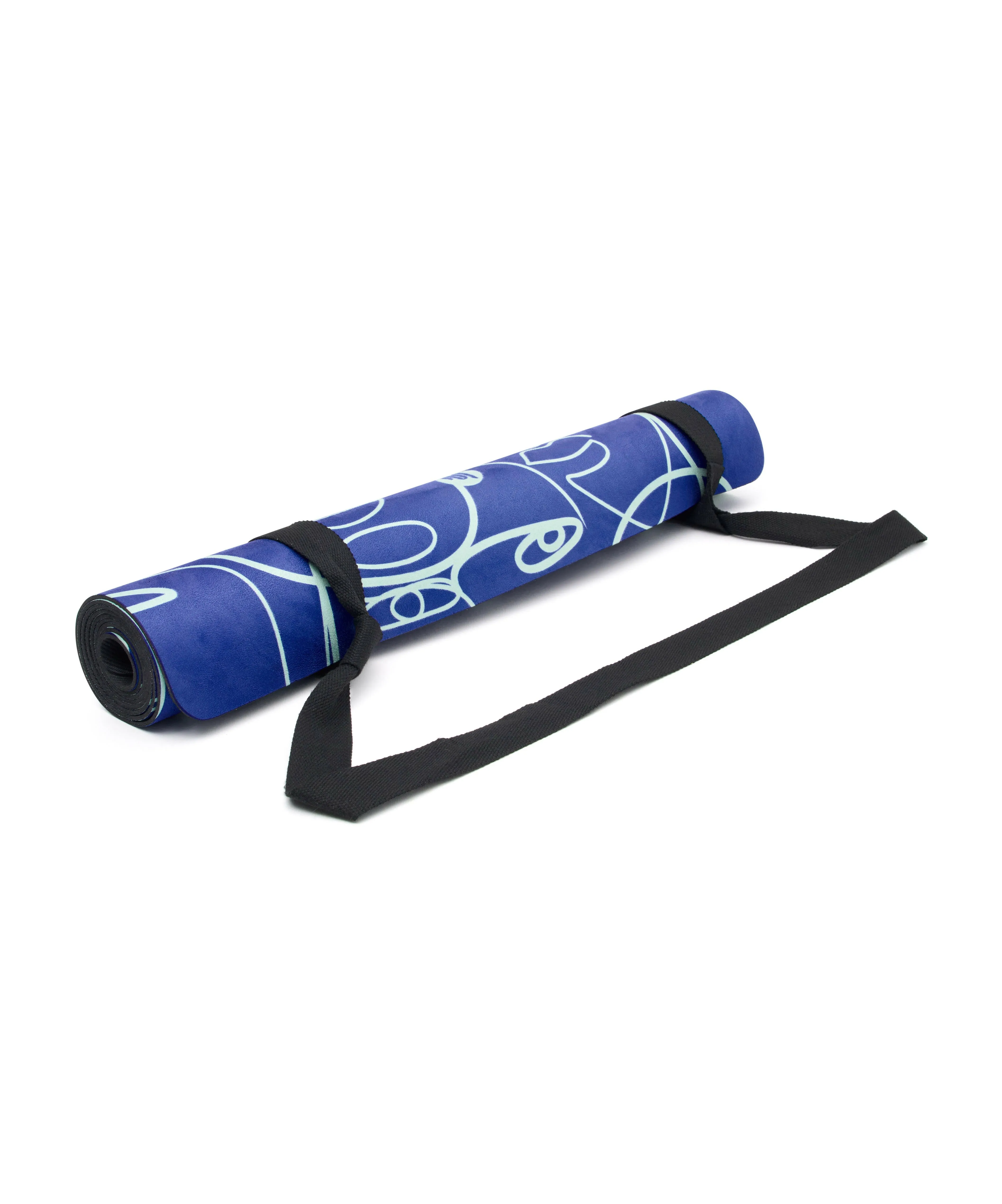 Luxe Recycled Yoga Mat - Azure Abstract
