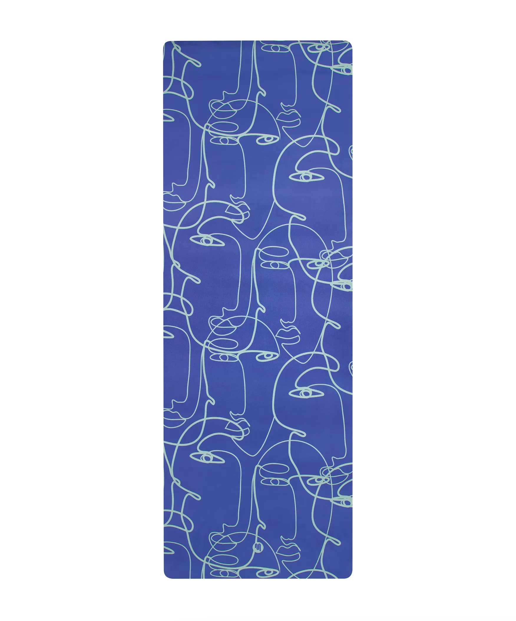 Luxe Recycled Yoga Mat - Azure Abstract