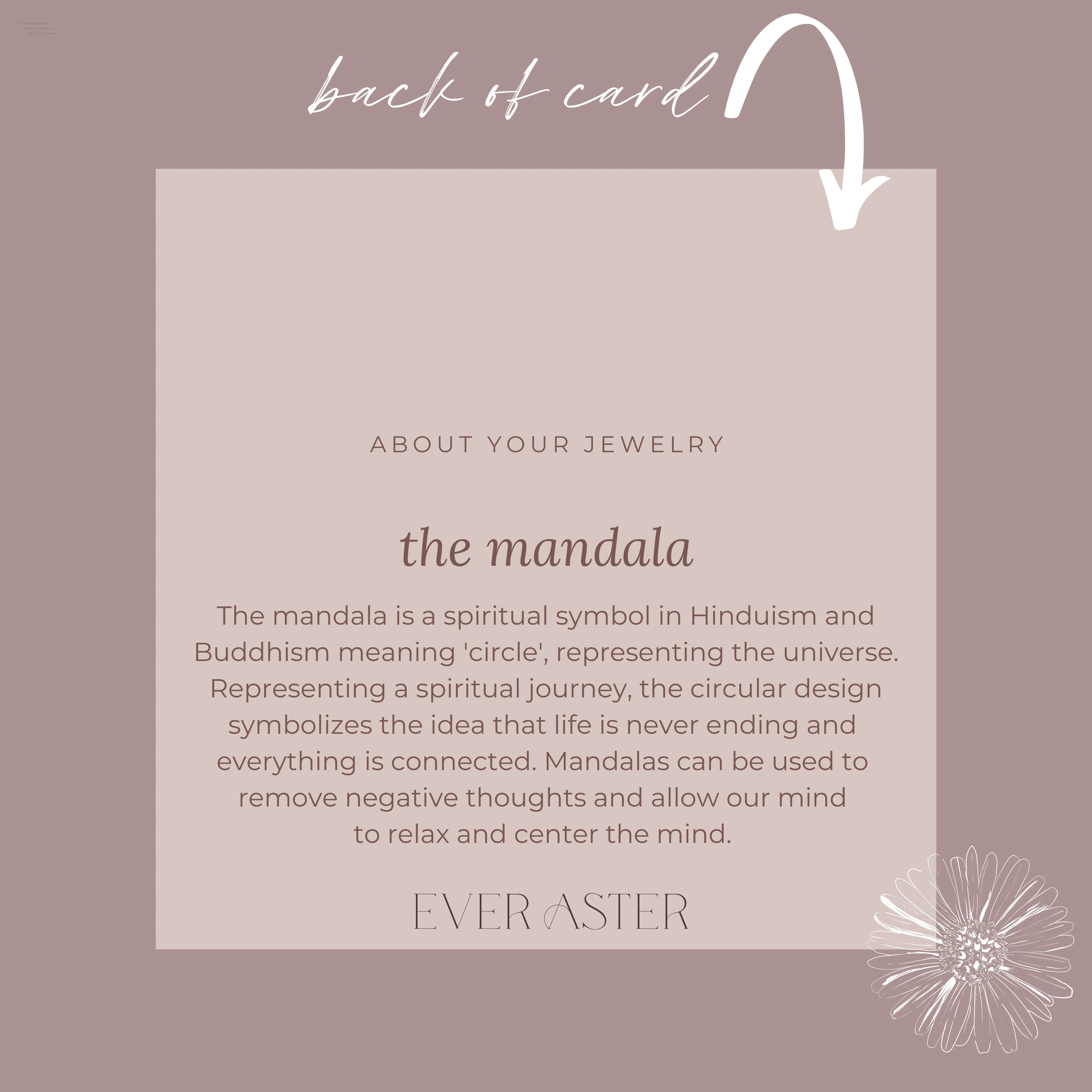 Mandala Initial Necklace