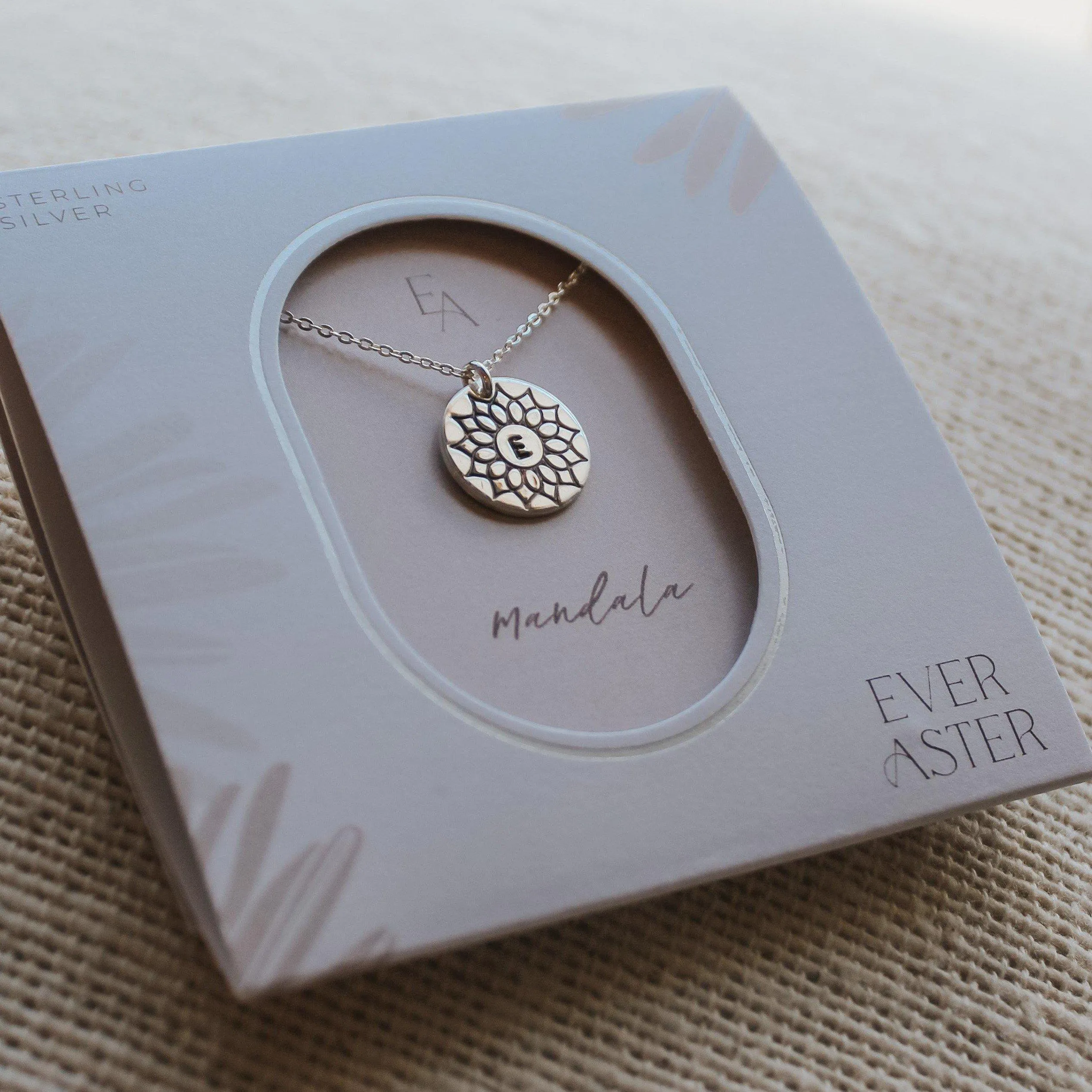 Mandala Initial Necklace