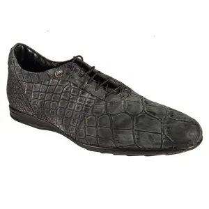 Mauri 9295/4 Body Alligator Shoes Nabuk Black