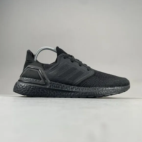 Men’s 7.5 Women’s 8.5 Adidas UltraBoost 20 Black Running Shoes Athletic Sneakers