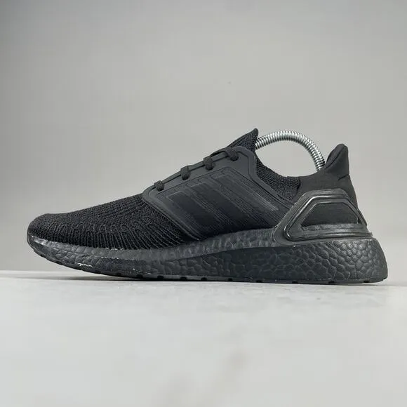 Men’s 7.5 Women’s 8.5 Adidas UltraBoost 20 Black Running Shoes Athletic Sneakers