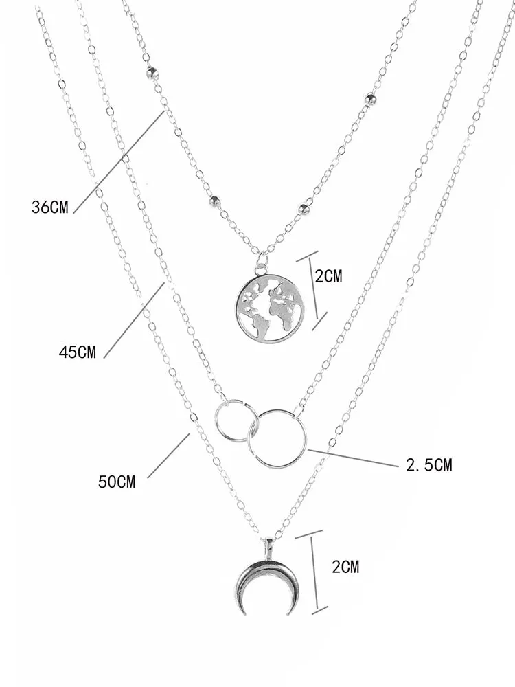 Moon Layered Necklace