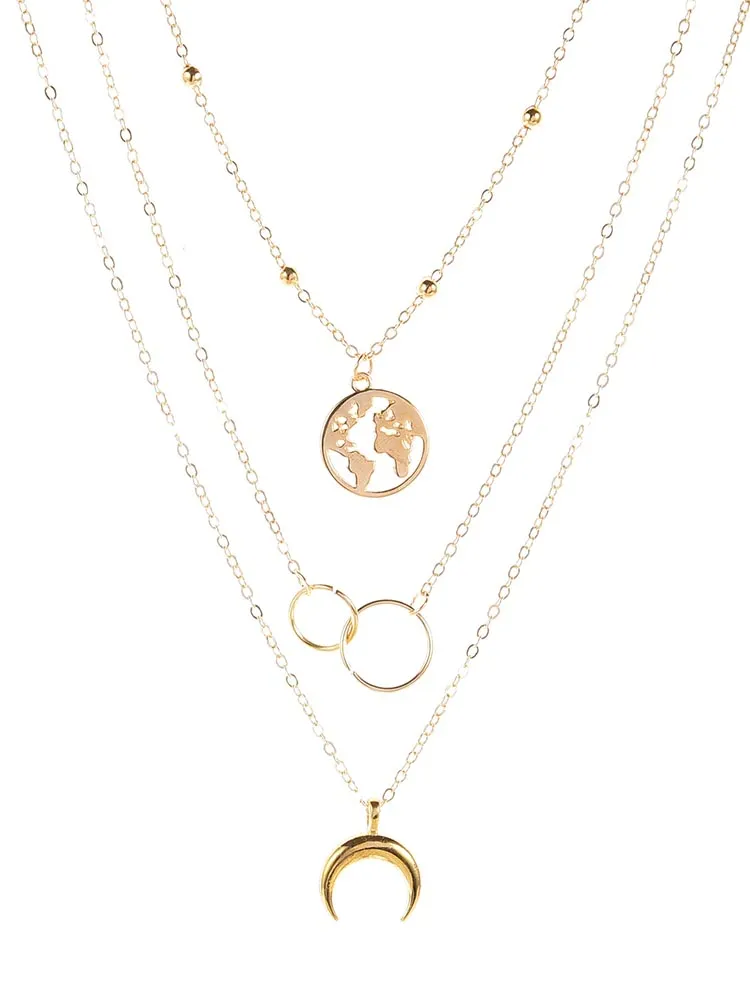 Moon Layered Necklace