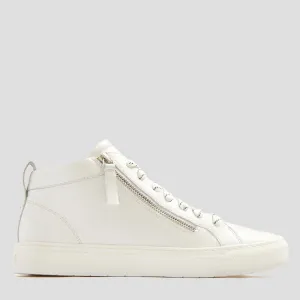 MORGAN - WHITE TUMBLED LEATHER