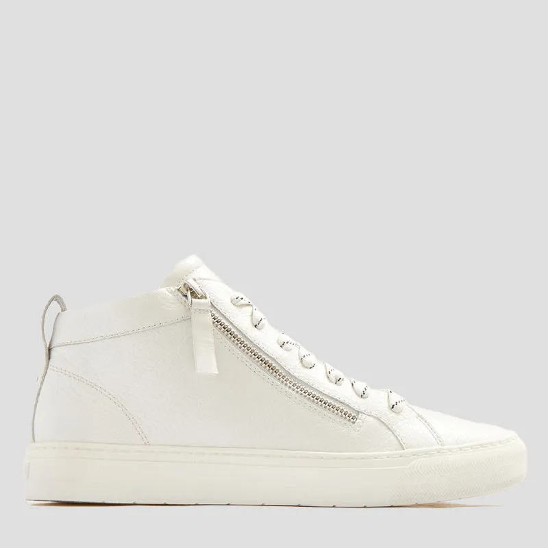 MORGAN - WHITE TUMBLED LEATHER