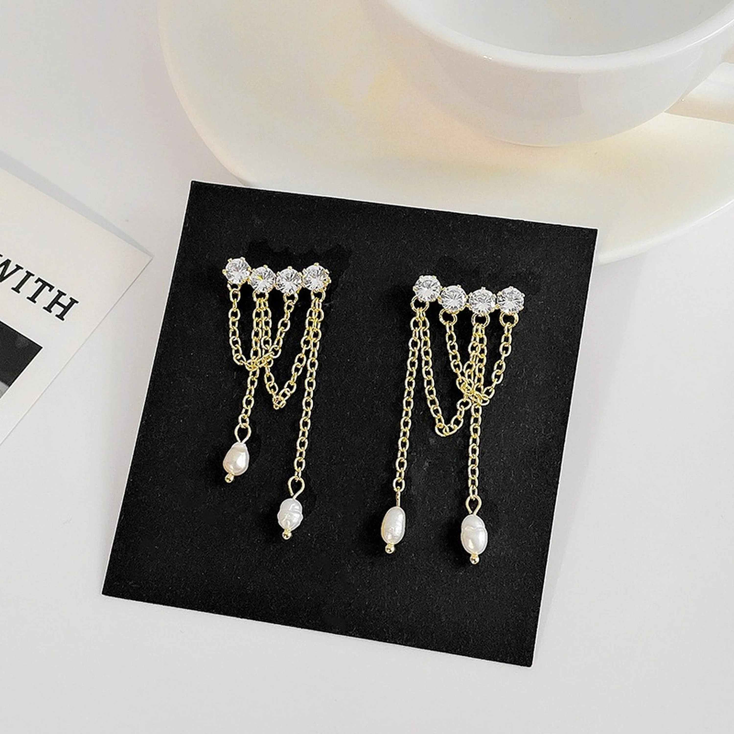 Multi layer dangle earrings