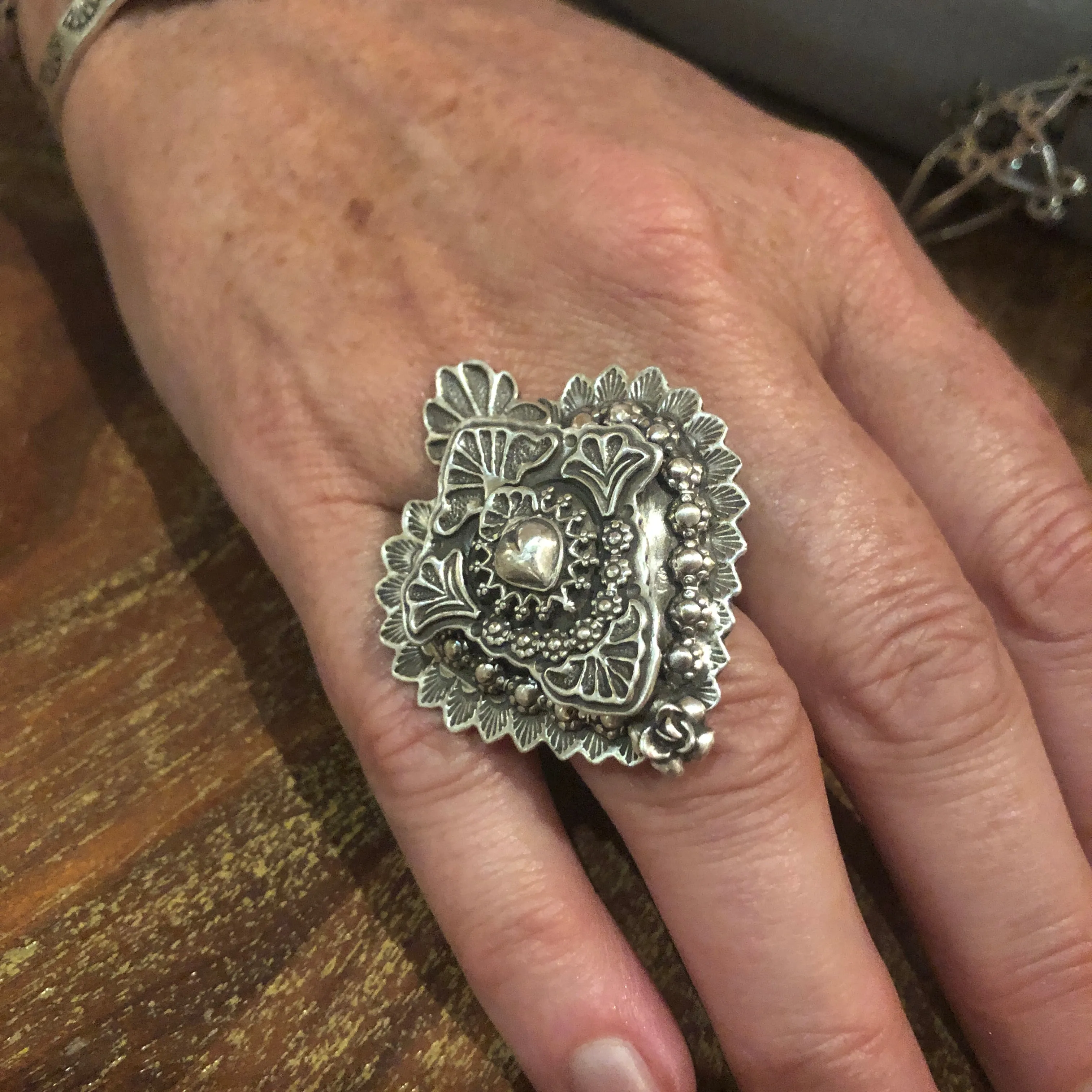 Multi Layer Heart Ring 2