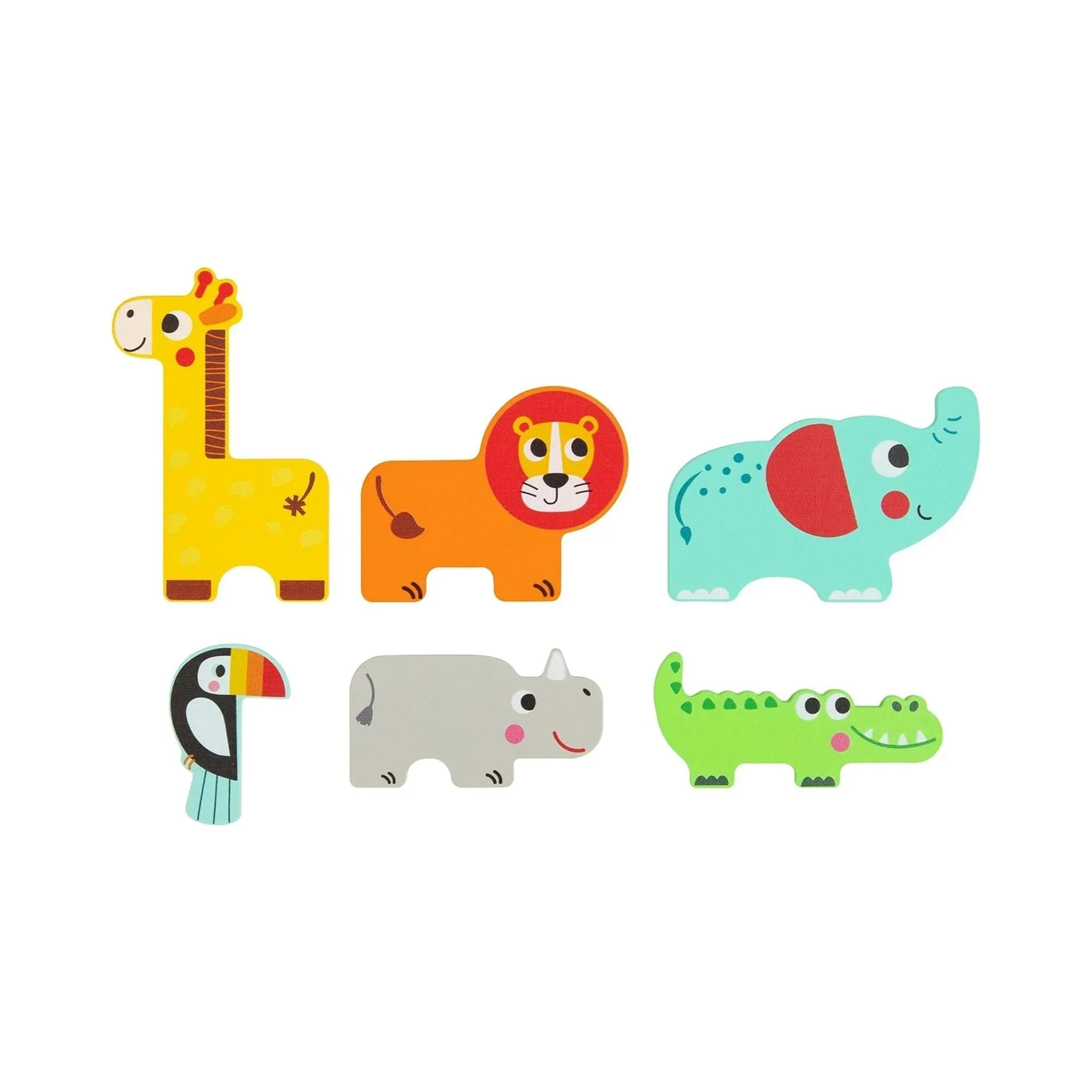 Multi-Layered Jungle Animal Puzzle