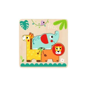 Multi-Layered Jungle Animal Puzzle
