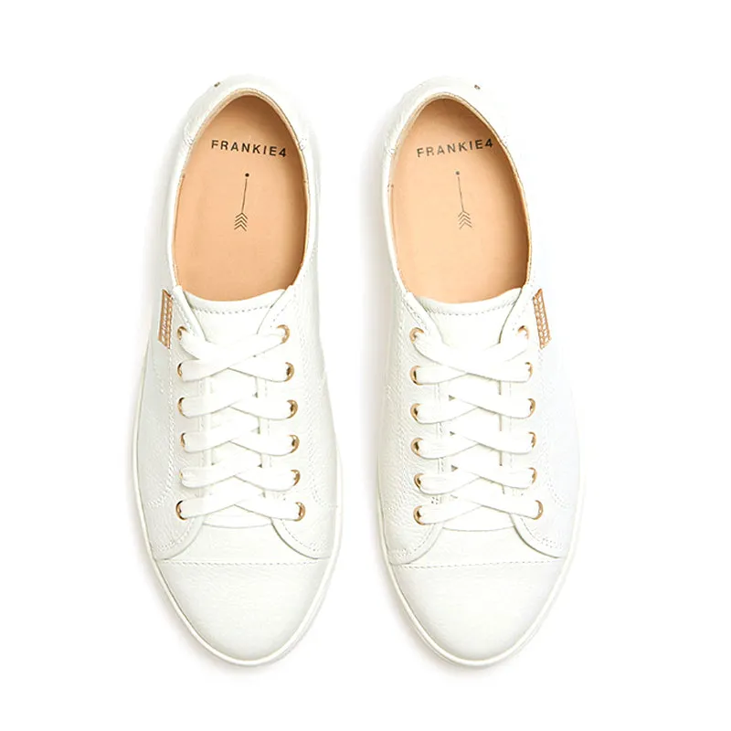 NAT III - WHITE TUMBLED LEATHER