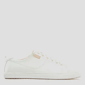 NAT III - WHITE TUMBLED LEATHER