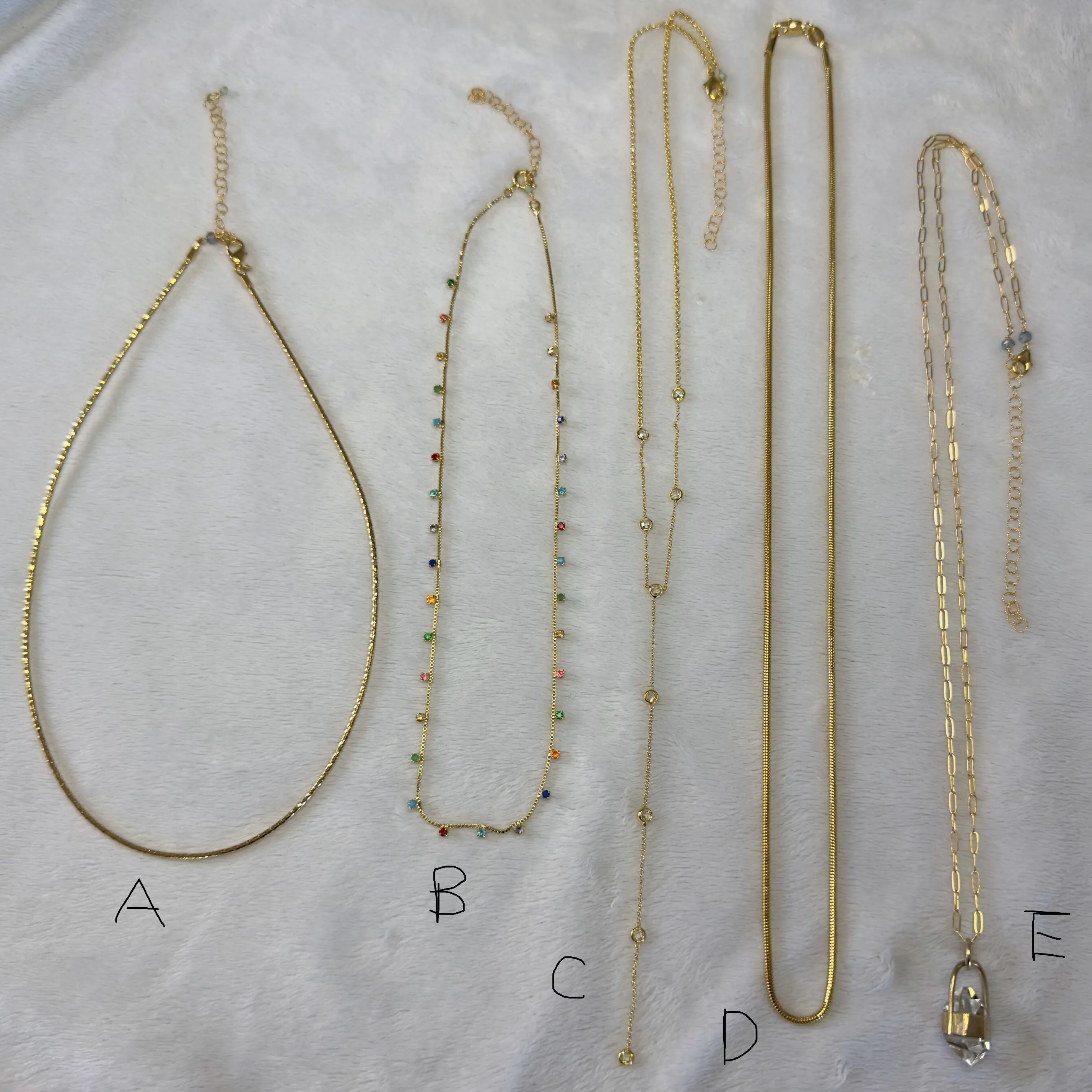 Necklace gold collection 2024