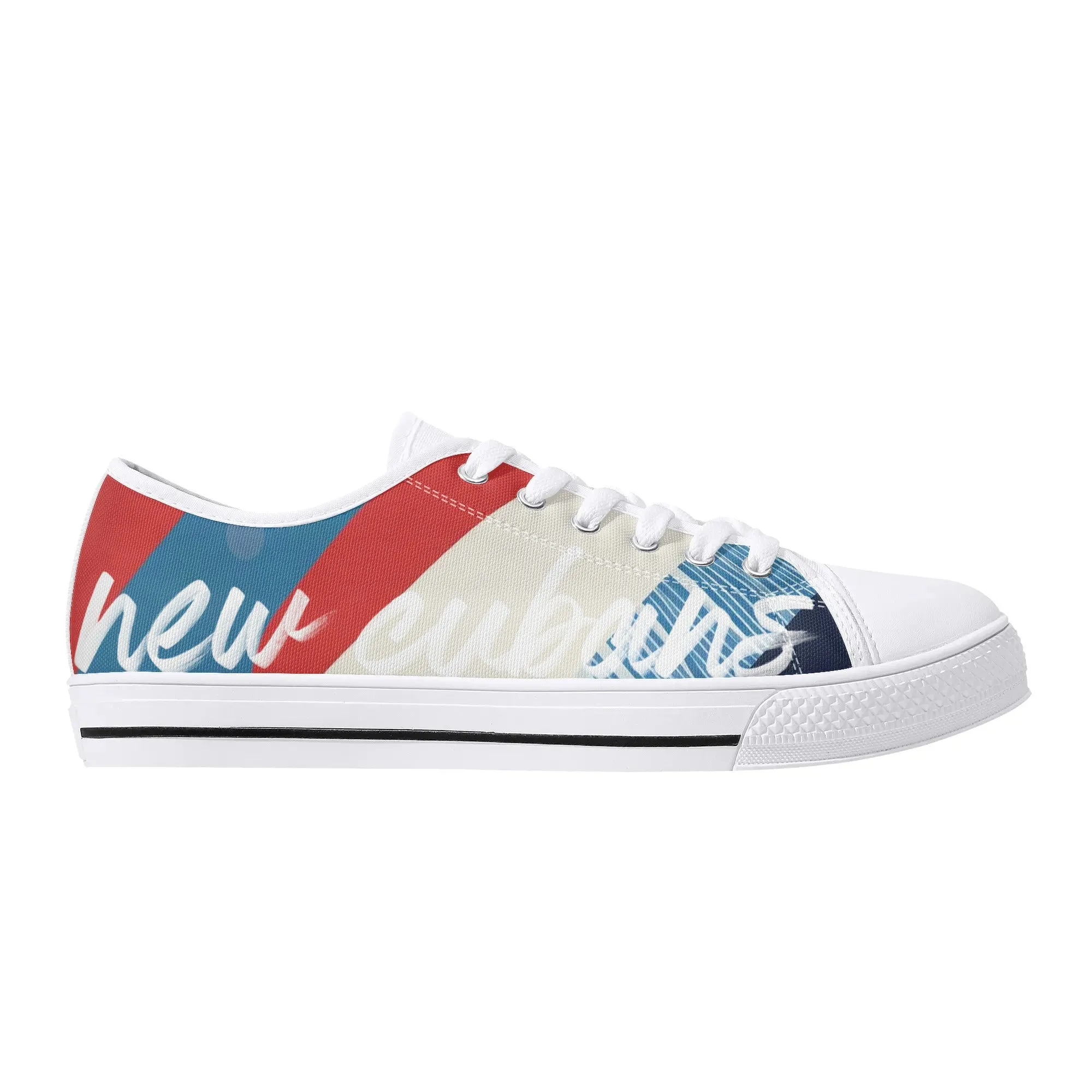 New Cubans Womens Rubber Low Top Canvas Shoes