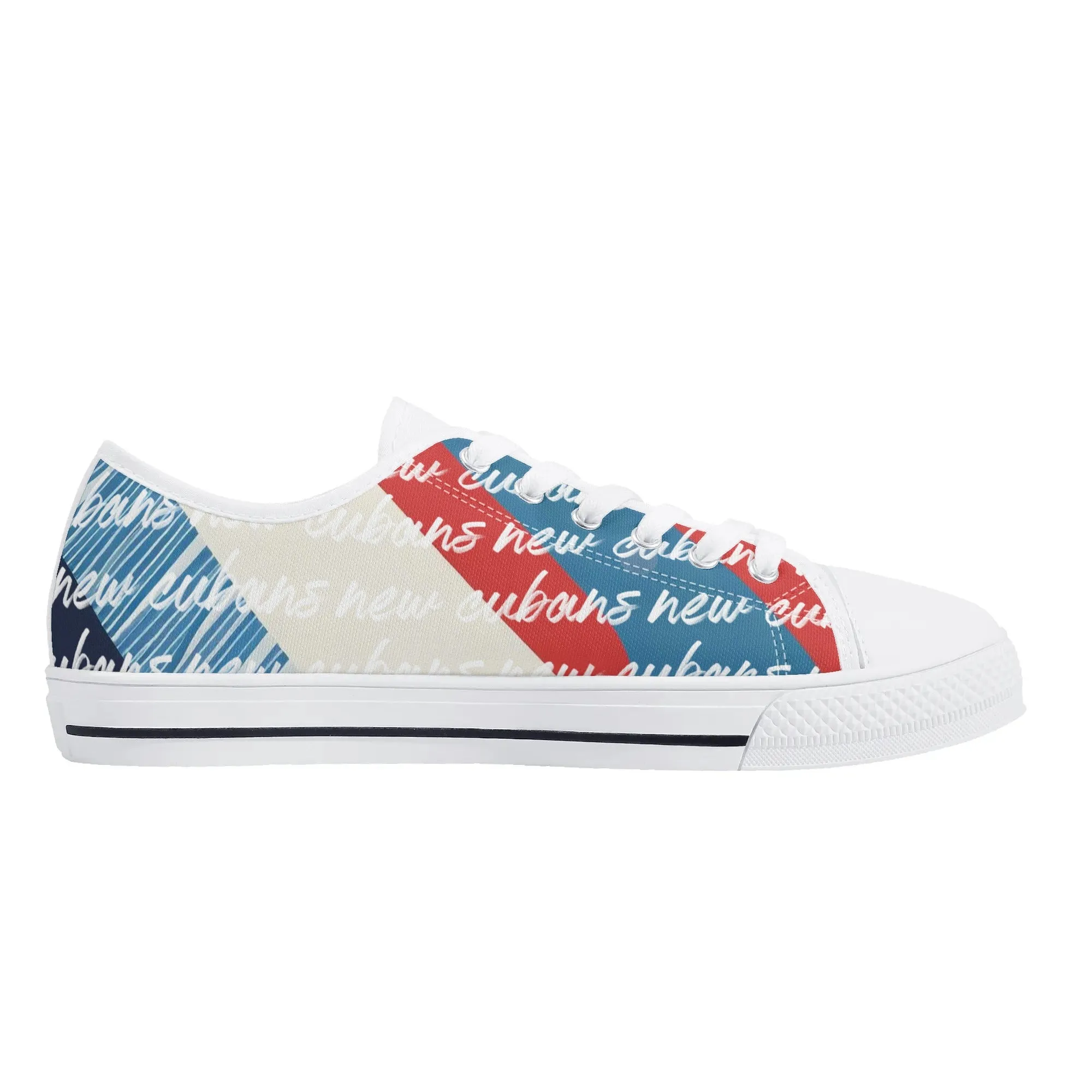New Cubans Womens Rubber Low Top Canvas Shoes