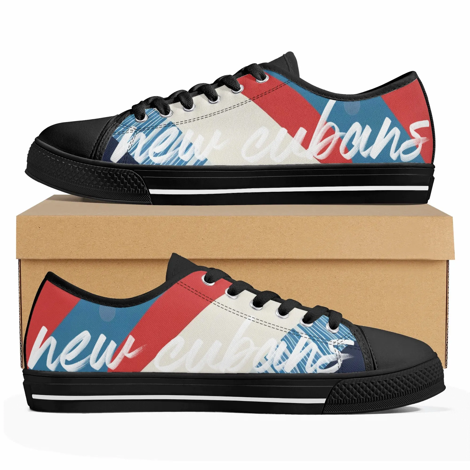 New Cubans Womens Rubber Low Top Canvas Shoes