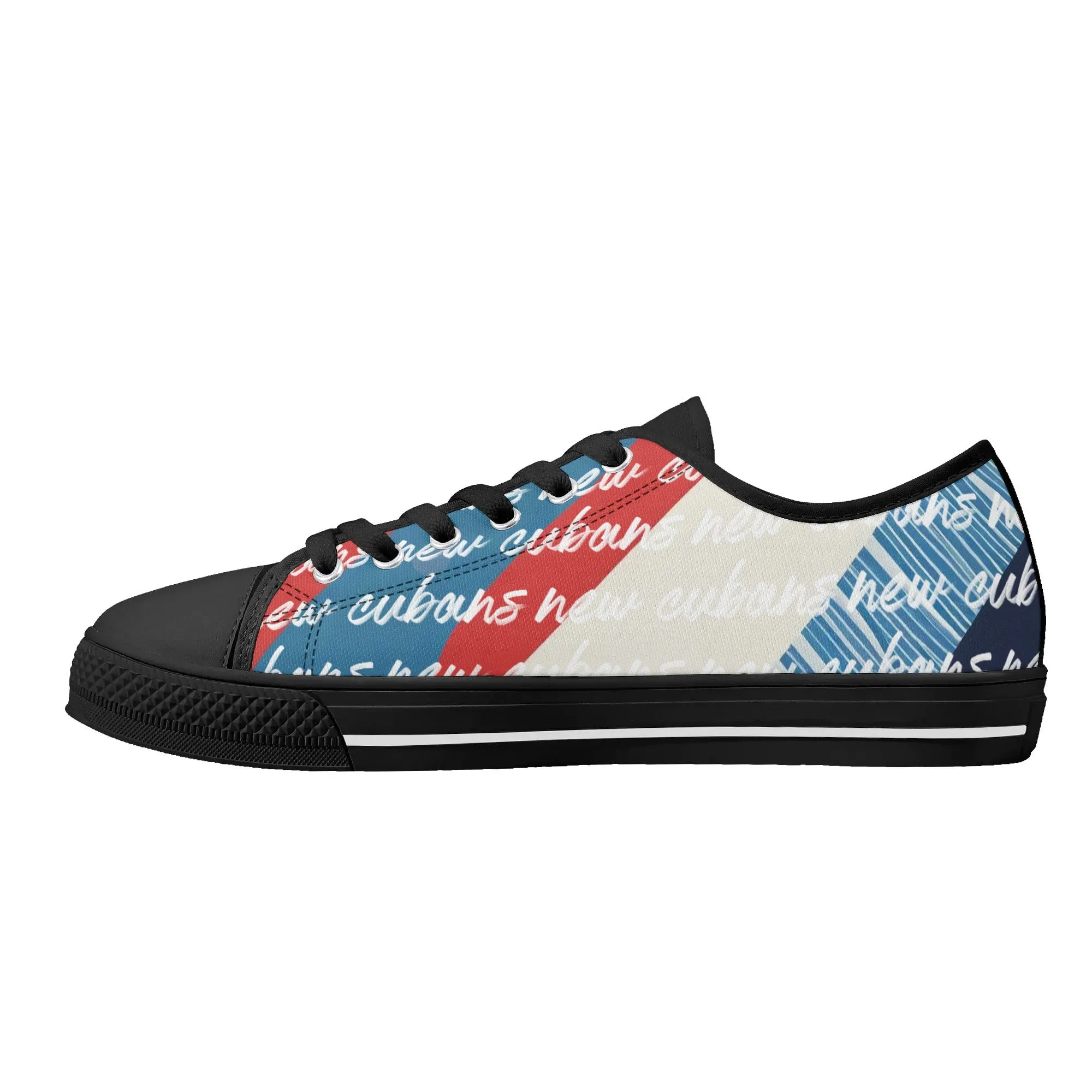 New Cubans Womens Rubber Low Top Canvas Shoes