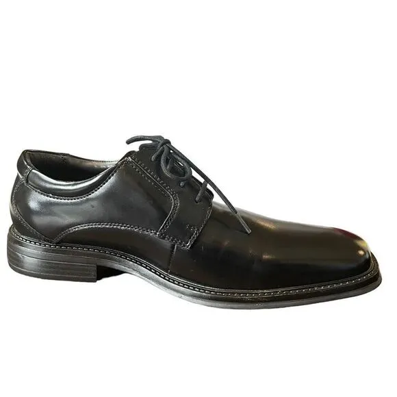 New Dockers Men's Black Irving Oxford Slip-Resistant Dress Work Shoes Size 8M