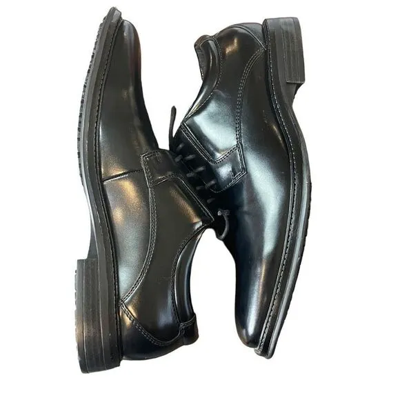 New Dockers Men's Black Irving Oxford Slip-Resistant Dress Work Shoes Size 8M